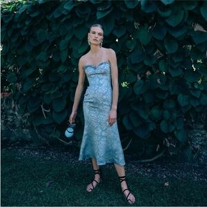 Markarian Odelina Brocade Midi Dress NWT